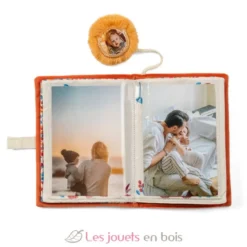 Album photo en tissu Jack le lion orange - Lilliputiens