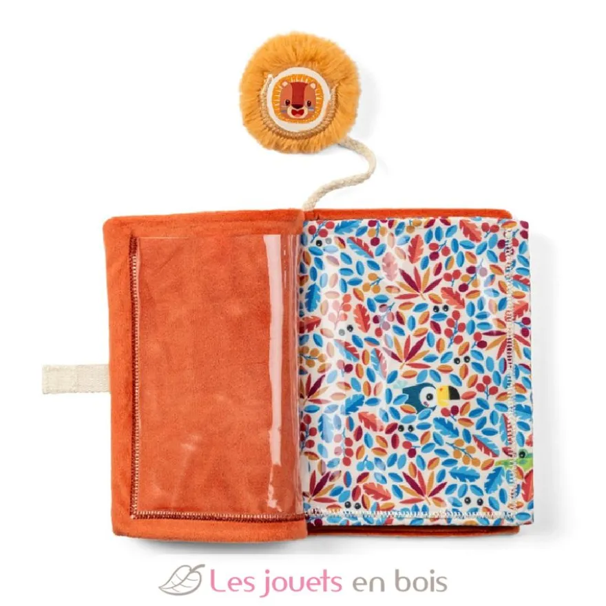 Album photo en tissu Jack le lion orange - Lilliputiens