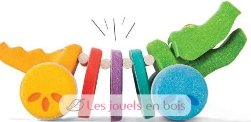 Alligator arc en ciel à tirer - Plan Toys