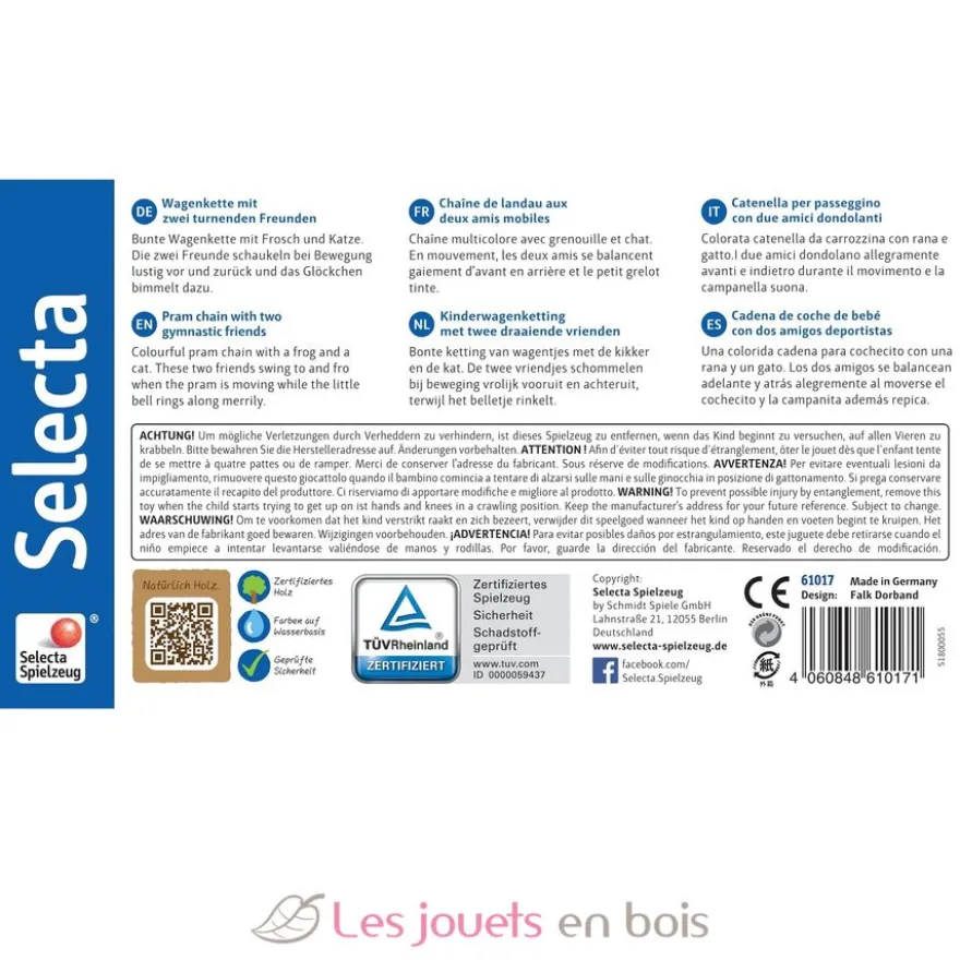 Amici - Chaîne de landau aux deux amis - Selecta