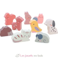 Animaux familiers sonores en bois - Vilac