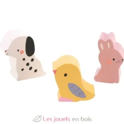 Animaux familiers sonores en bois - Vilac