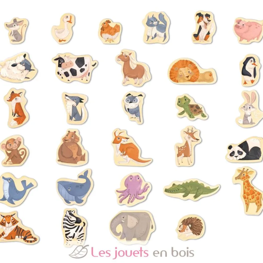Animaux magnétiques en bois - Hape