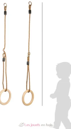 Anneaux de gymnastique en bois - Small Foot company