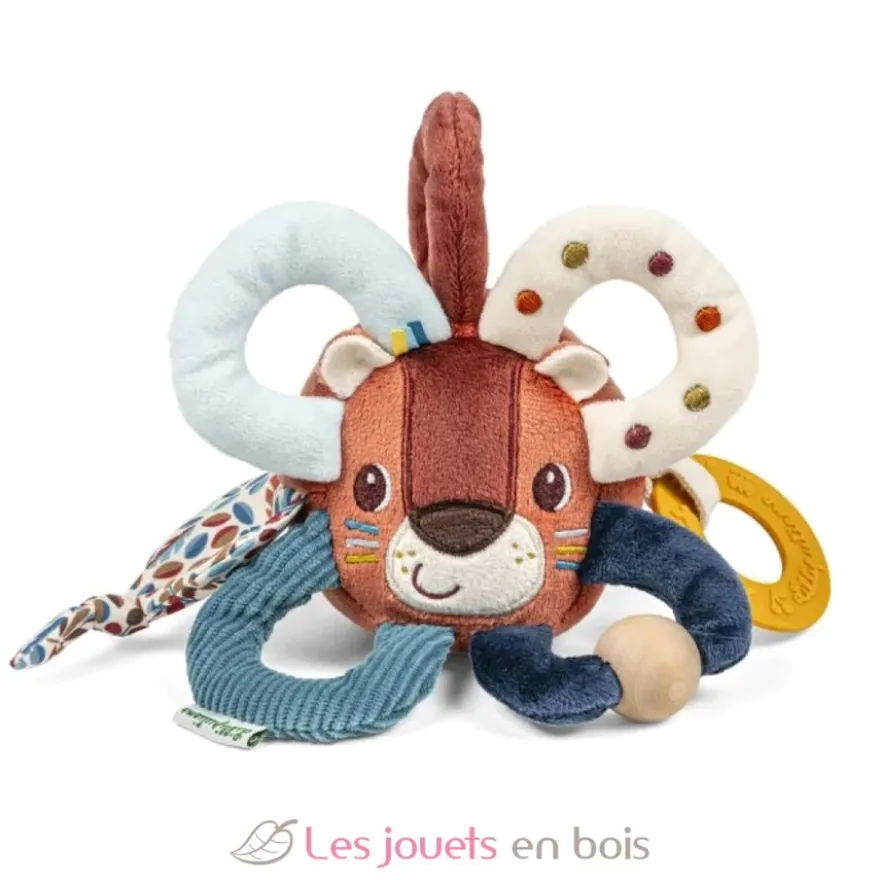 Anneaux sensoriels Jack le lion - Polyester et coton - Lilliputiens
