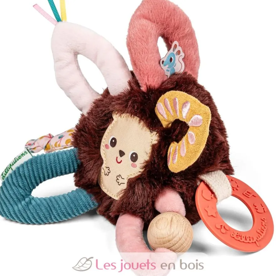 Anneaux sensoriels Léon le hérisson - Polyester et coton - Lilliputiens