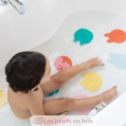 Antidérapants de bain Grippi Méduses 16 pcs multicolore - Quut
