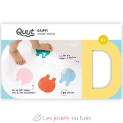 Antidérapants de bain Grippi Méduses 16 pcs multicolore - Quut