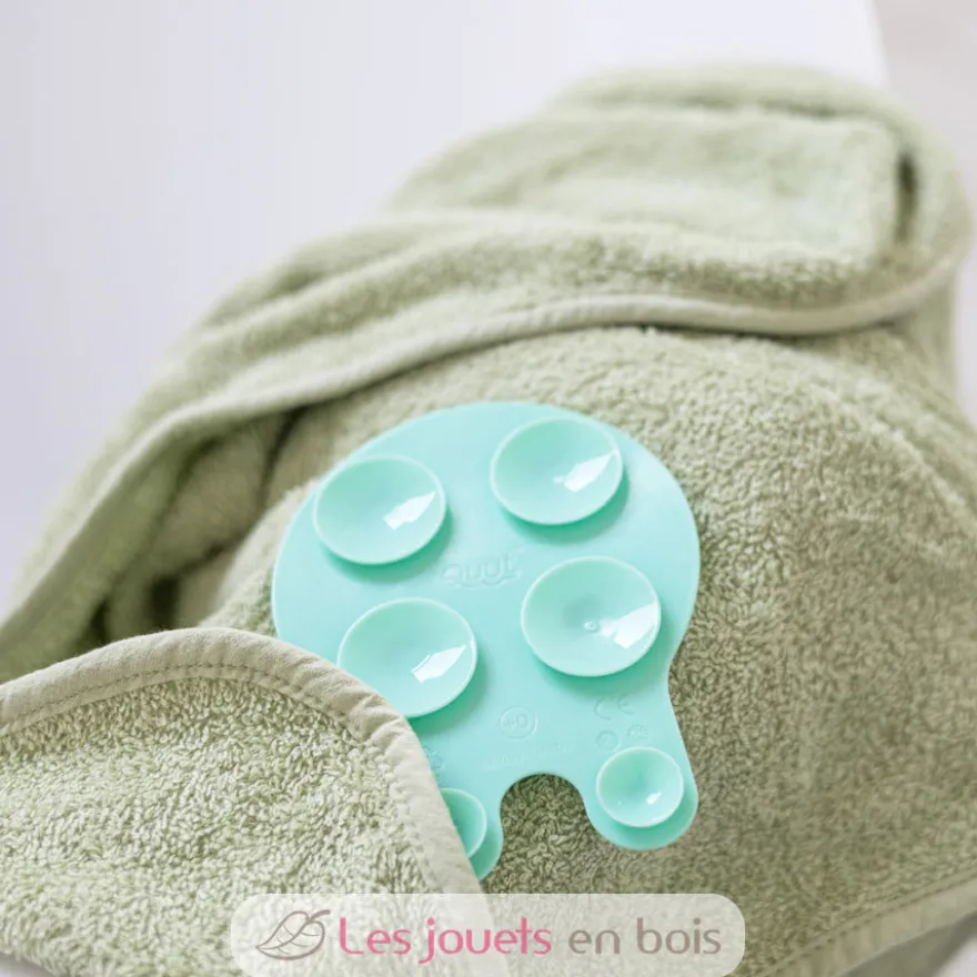 Antidérapants de bain Grippi Méduses 8 pcs jaune menthe - Quut
