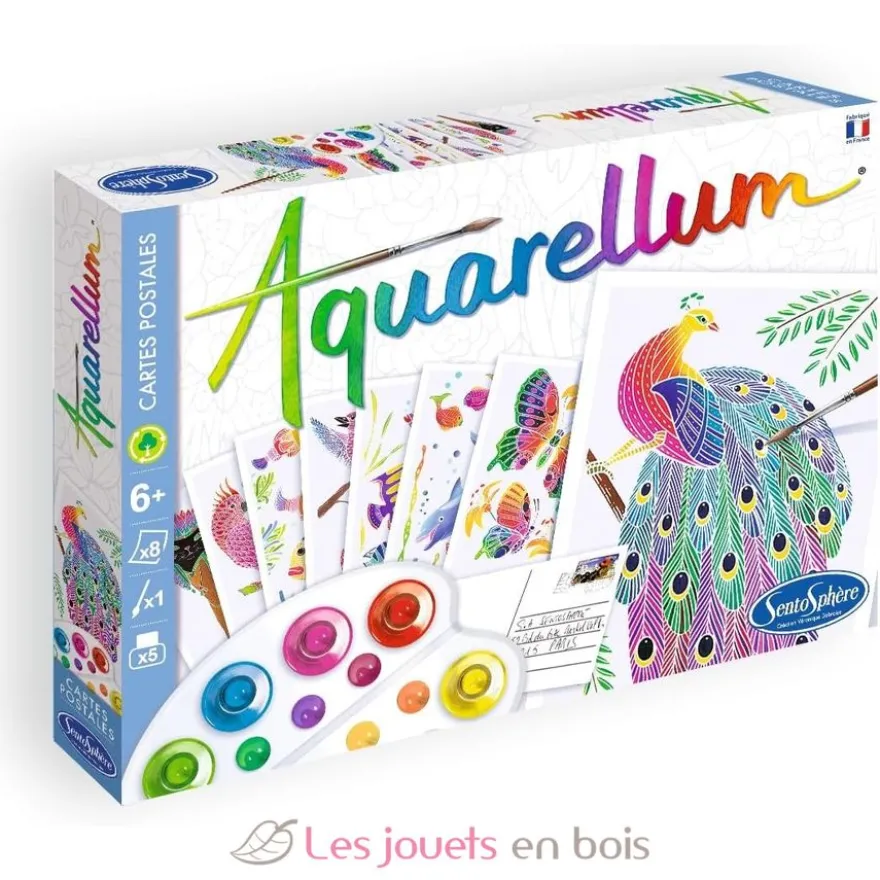 Aquarellum Cartes Postales Animaux - Sentosphère