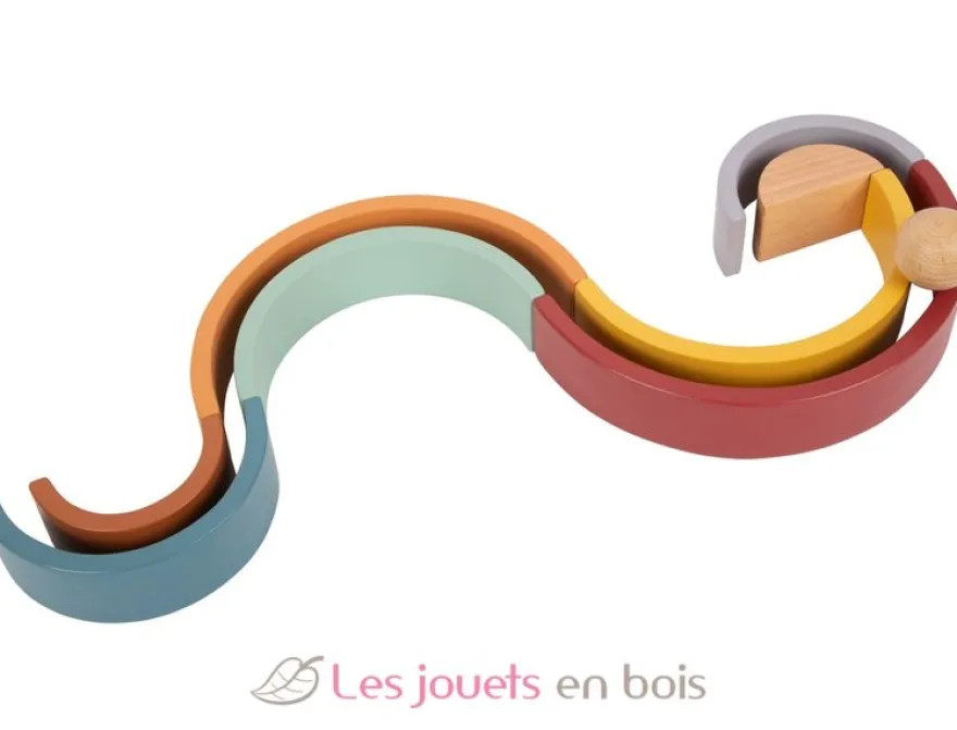 Arc-en-ciel en bois Safari multicolore Small Foot Compagny