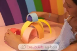 Arc-en-ciel en silicone multicolore - Little L