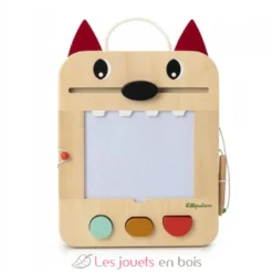 Ardoise magique en bois Louis le loup - Lilliputiens