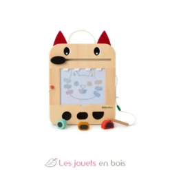 Ardoise magique en bois Louis le loup - Lilliputiens