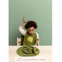 Assiette à compartiments en silicone Mr Dino - Trixie