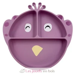 Assiette à compartiments en silicone Mrs Peacock - Trixie