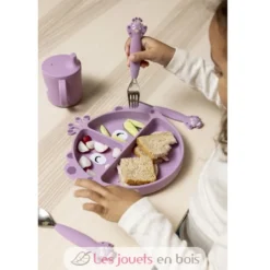 Assiette à compartiments en silicone Mrs Peacock - Trixie