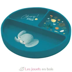 Assiette en silicone Chewy l'éléphant - Sassi Junior