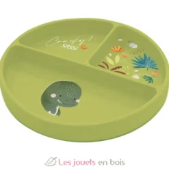 Assiette en silicone Cracky le dinosaure - Sassi Junior