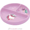 Assiette en silicone Sparkly la licorne - Sassi Junior