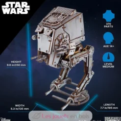 AT-ST Walker Star Wars - Puzzle 3D mécanique en bois - Ugears