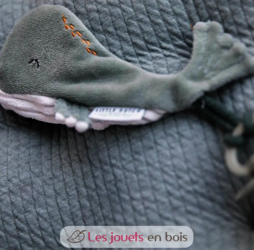 Attache-tétine Baleine - Ocean Mint - Little Dutch