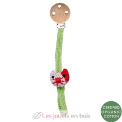 Attache tétine crochet chat - Franck & Fischer