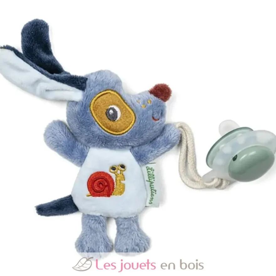 Attache tétine phosphorescent Jules le chien - Dès la naissance - Lilliputiens