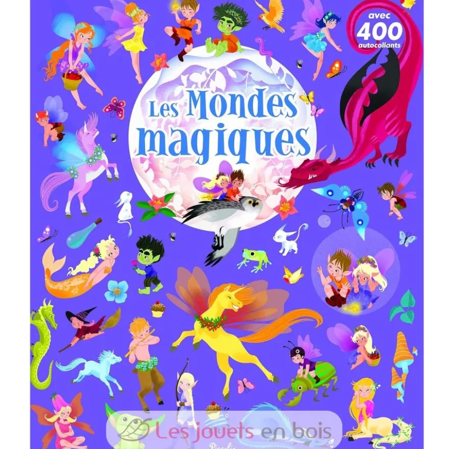 400 autocollants Les mondes magiques - Piccolia