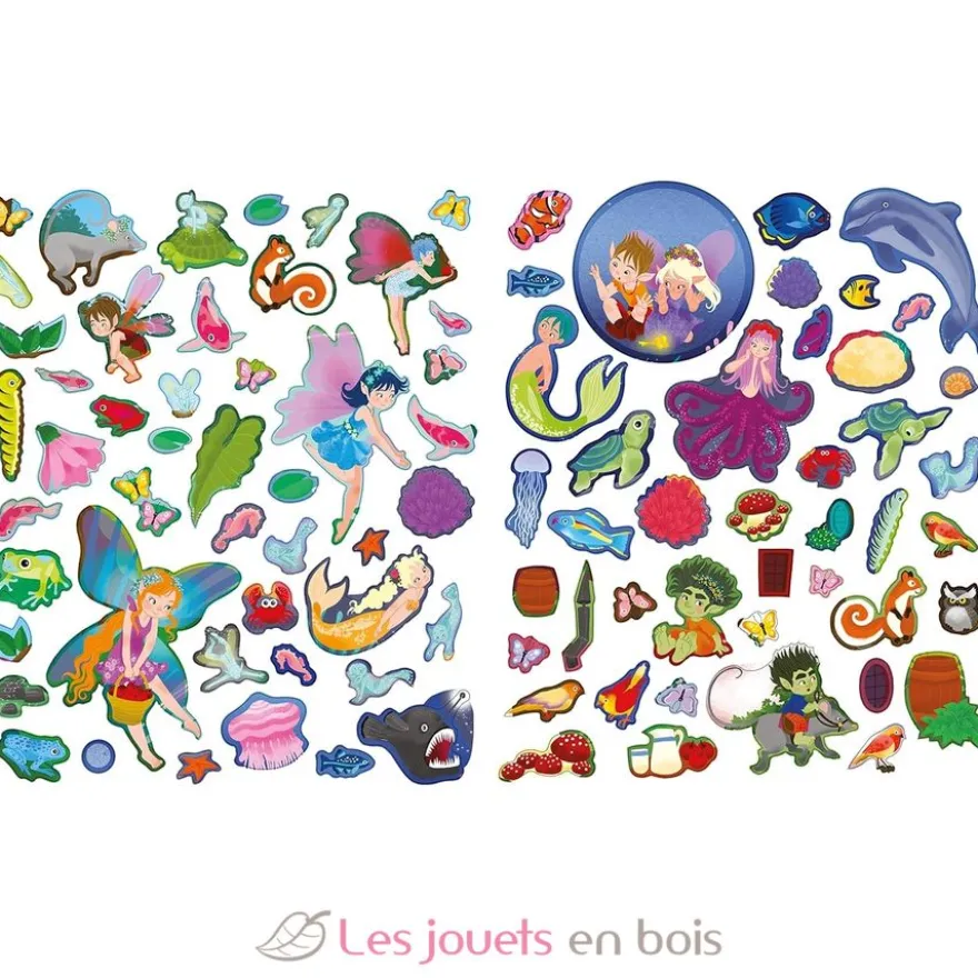 400 autocollants Les mondes magiques - Piccolia