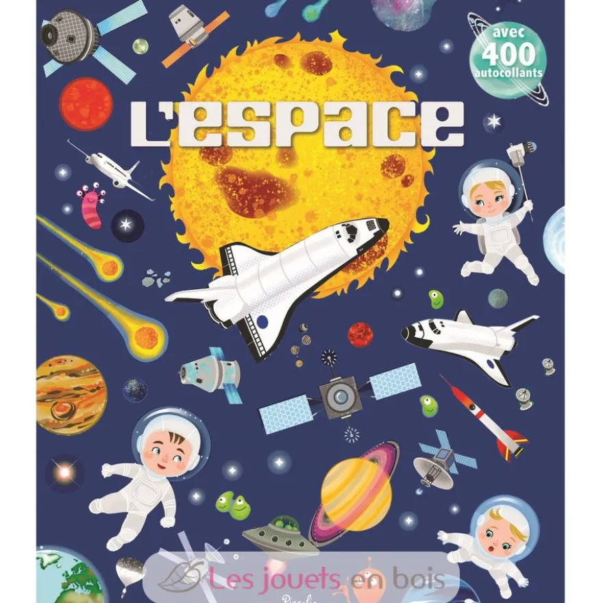 400 autocollants L'espace - Piccolia