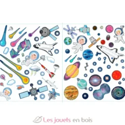 400 autocollants L'espace - Piccolia