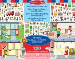 200 autocollants réutilisables - Ma ville - Melissa & Doug