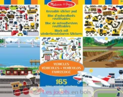 165 autocollants réutilisables - Véhicules - Melissa & Doug