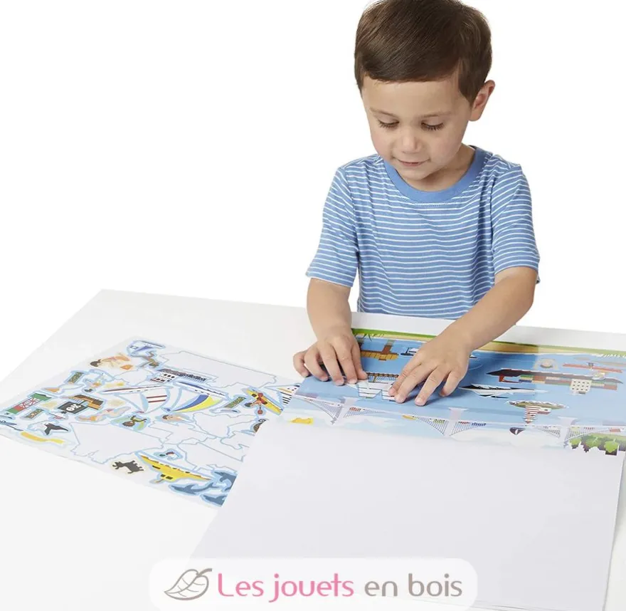 165 autocollants réutilisables - Véhicules - Melissa & Doug
