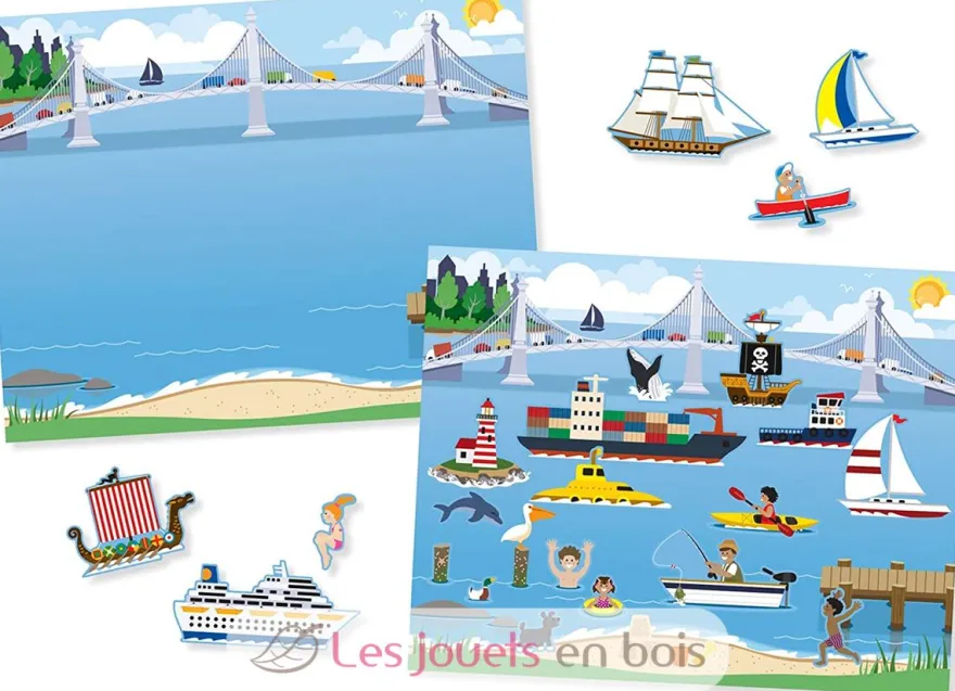 165 autocollants réutilisables - Véhicules - Melissa & Doug