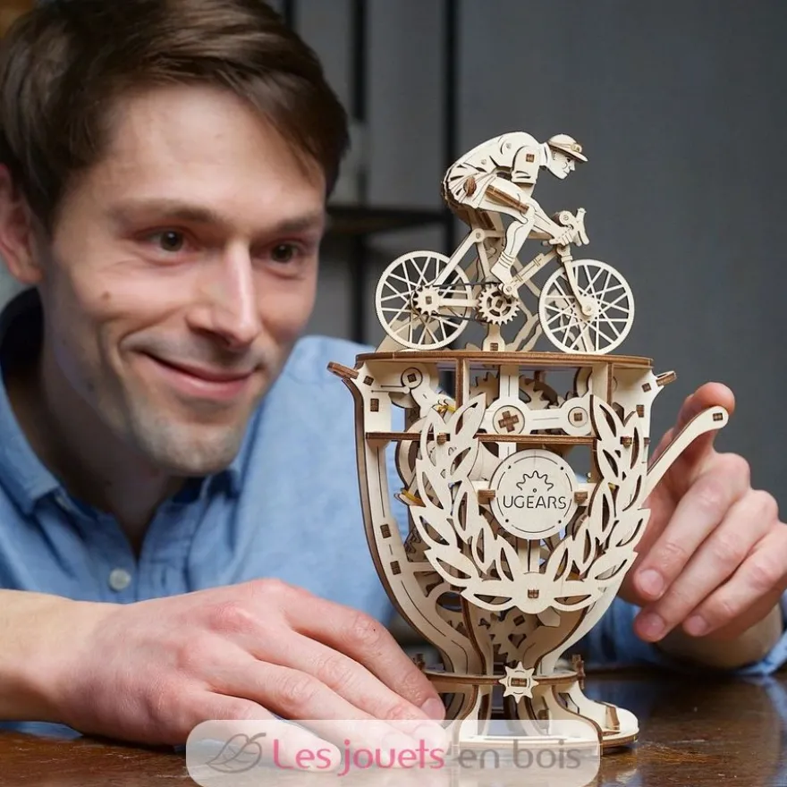Automate Cycliste - Puzzle 3D mécanique en bois - Ugears