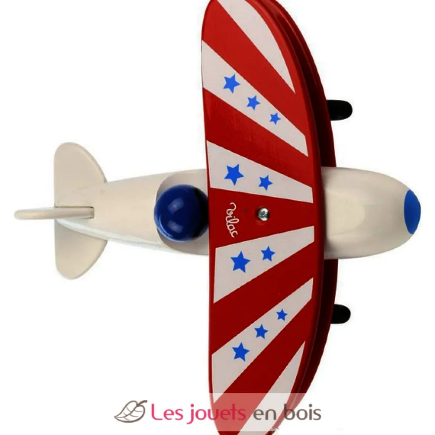 Avion bi-plan corps blanc - Vilac