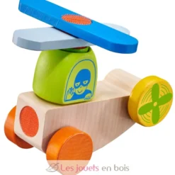 Avion en bois, velcro 5 pcs - Selecta