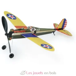 Avion à élastique vert - Vilac
