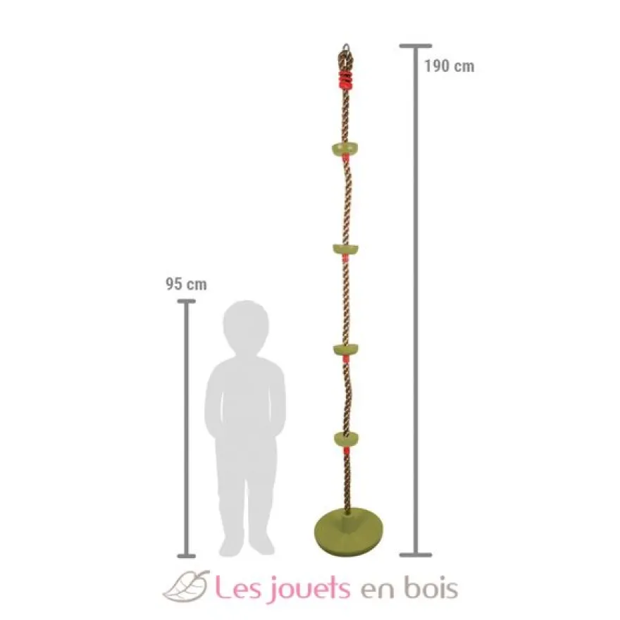 Balançoire d'escalade 2 en 1 verte Small Foot Compagny