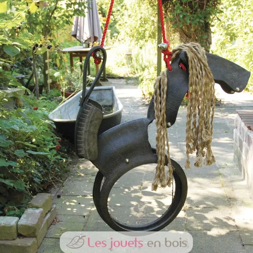 Balançoire en pneu Cheval - Esschert Design