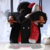 Balançoire pour bébé en bois et tissu Noir - Solvej Swings