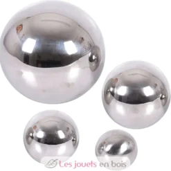 4 Balles réfléchissantes argentées - TickiT