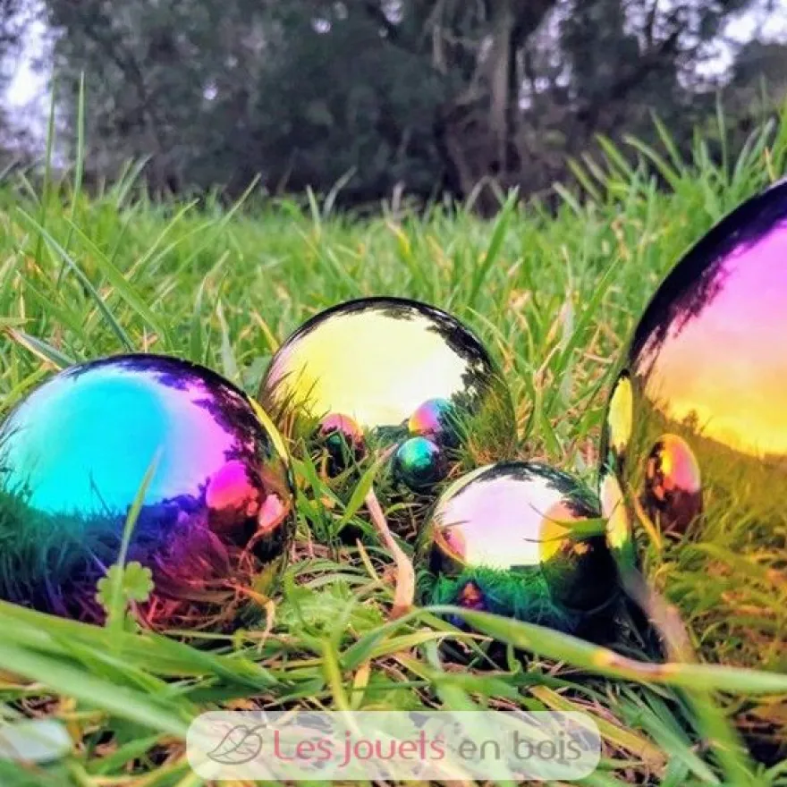 4 Balles réfléchissantes multicolores - TickiT