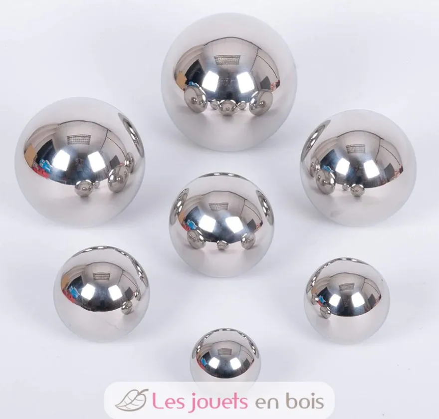 Balles sonores réfléchissantes argentées - TickiT