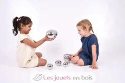 Balles sonores réfléchissantes argentées - TickiT
