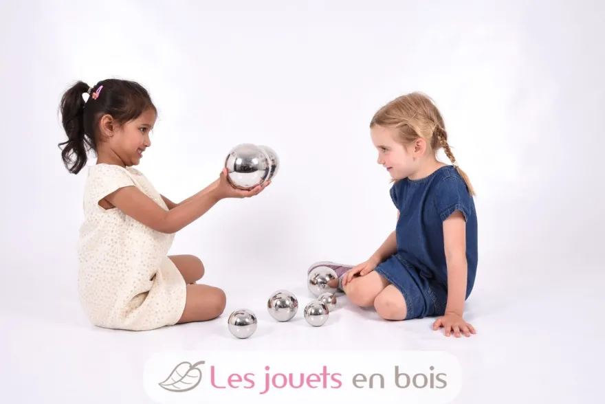 Balles sonores réfléchissantes argentées - TickiT
