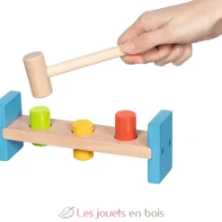 Banc à marteler avec 3 bâtons - Goki