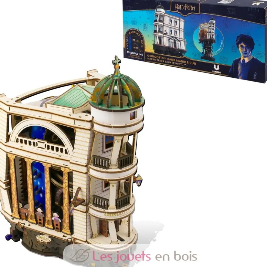 Banque des sorciers Gringotts Harry Potter - Puzzle 3D mécanique en bois - Ugears